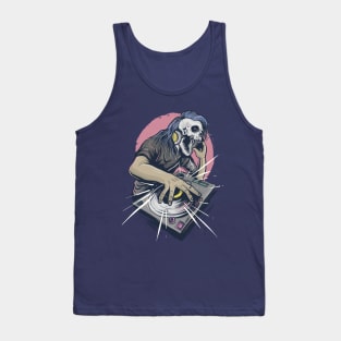 Disc Jockey Skull Tank Top